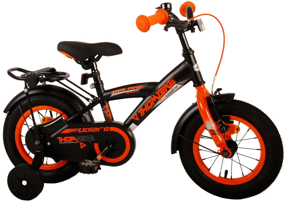 Volare Thombike Children's Bicycle - Boys - 12 inch - Black Orange