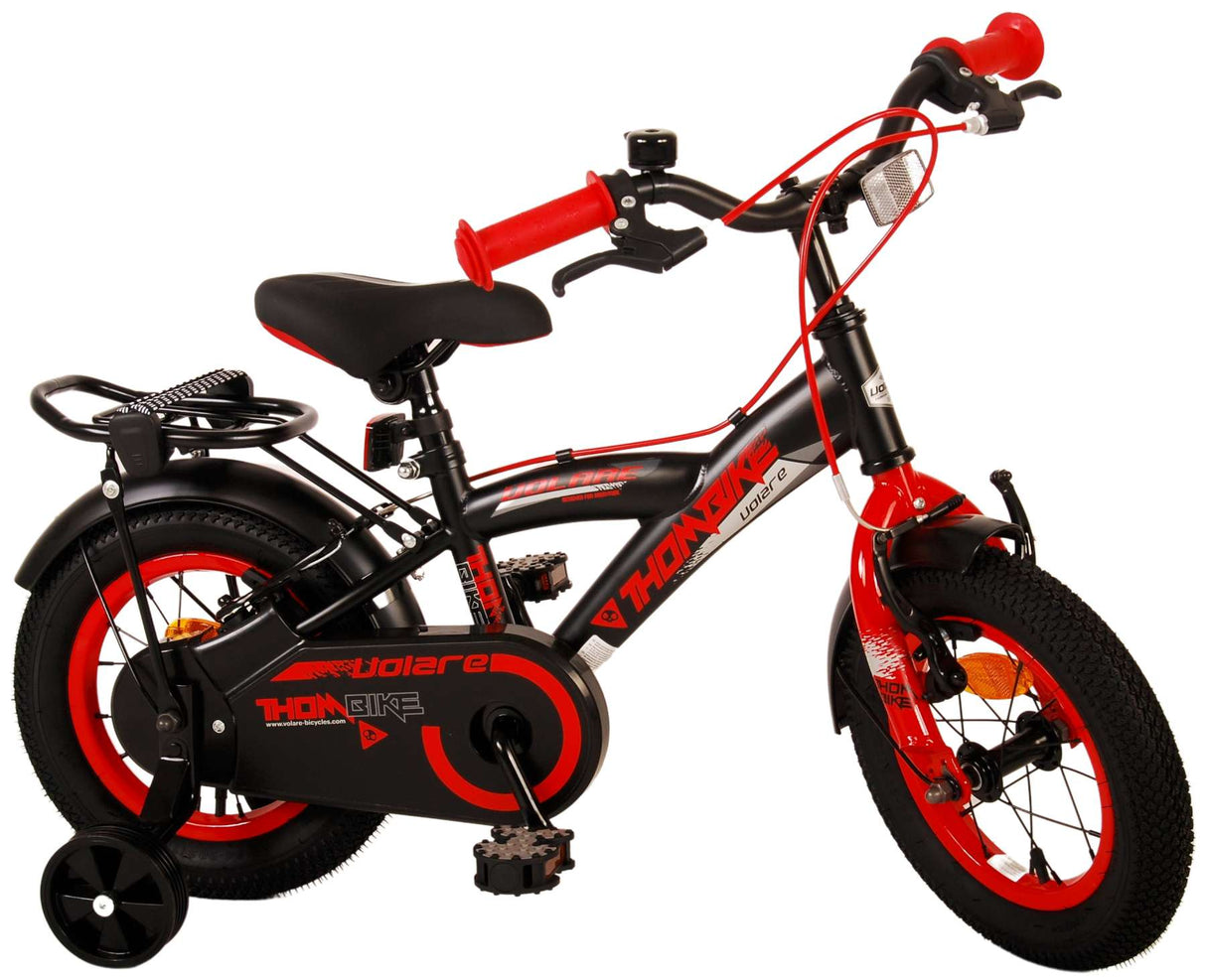 Volare Thombike Children's Bike Boys 12 inch Black Red Two Hand brakes
