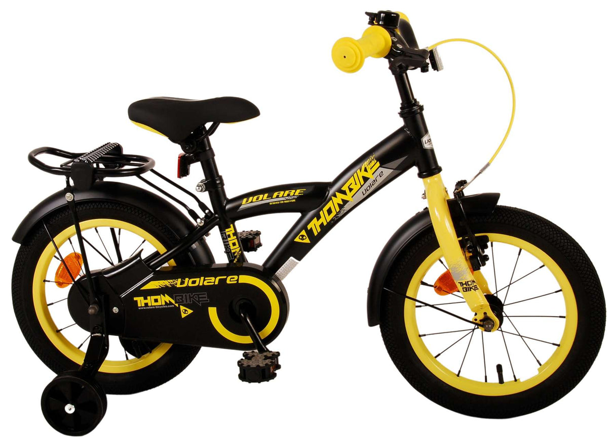 Volare Thombike Children's Bike - Drenge - 14 tommer - sort gul