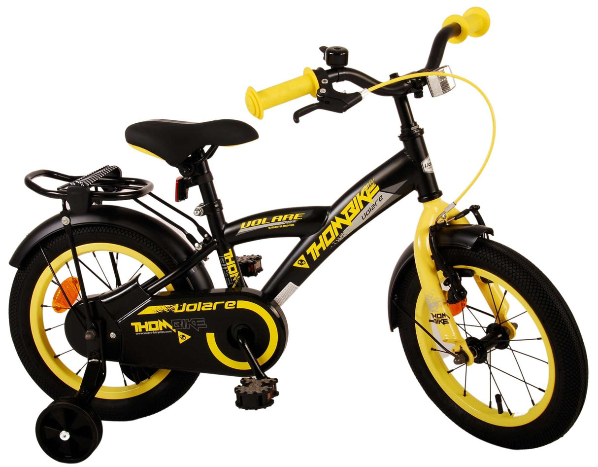 Volare Thombike Children's Bike - Drenge - 14 tommer - sort gul