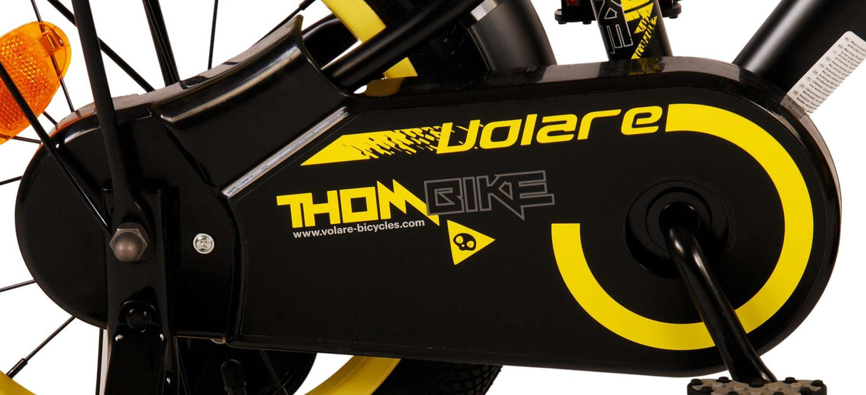 Volare Thombike Children's Bike - Drenge - 14 tommer - sort gul