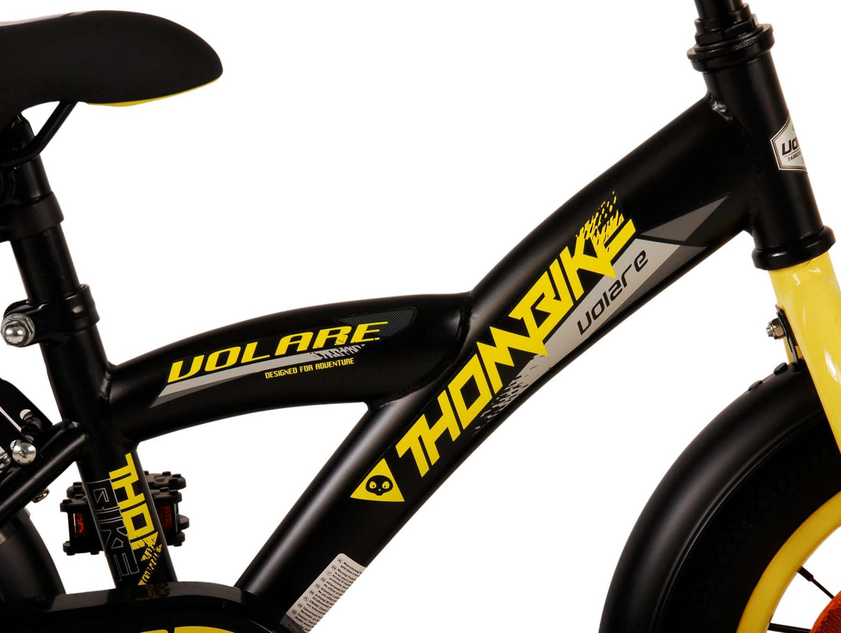 Volare Thombike Children's Bike - Drenge - 14 tommer - sort gul
