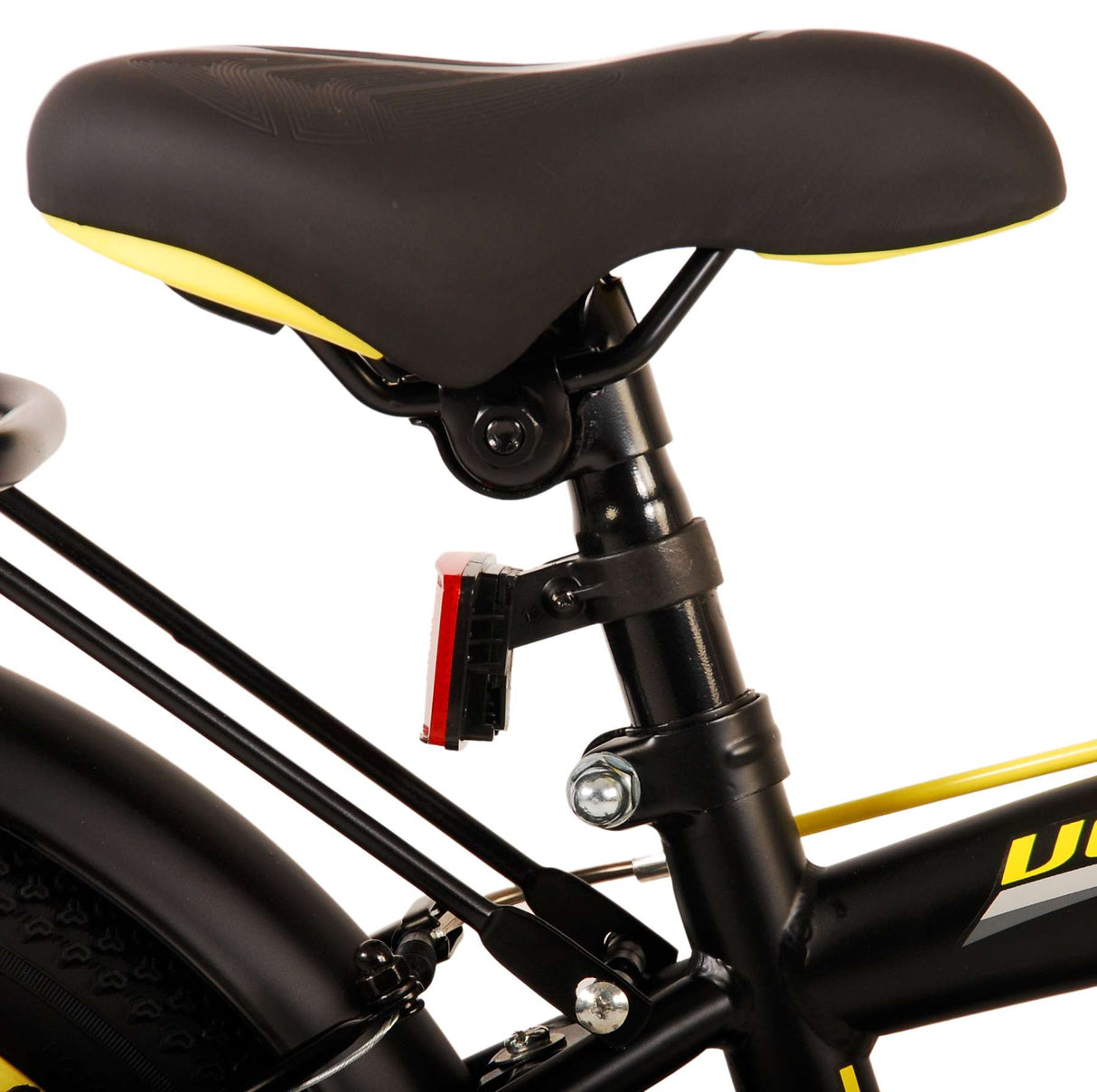 Volare Thombike Children's Bike Boys 16 pouces Black Jaune à deux mains Freins