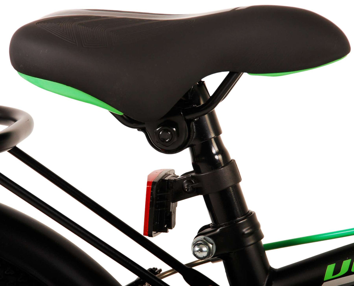 Volore Thombike Kanner Vëlo - Jongen - 16 Zoll - schwaarz gréng - zwee Handbremsen