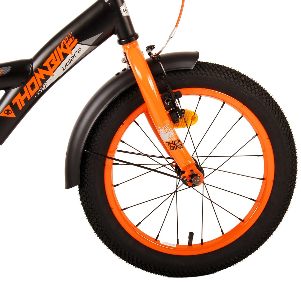 Volare Thombike Children's Bicycle - Boys - 16 inch - Black Orange