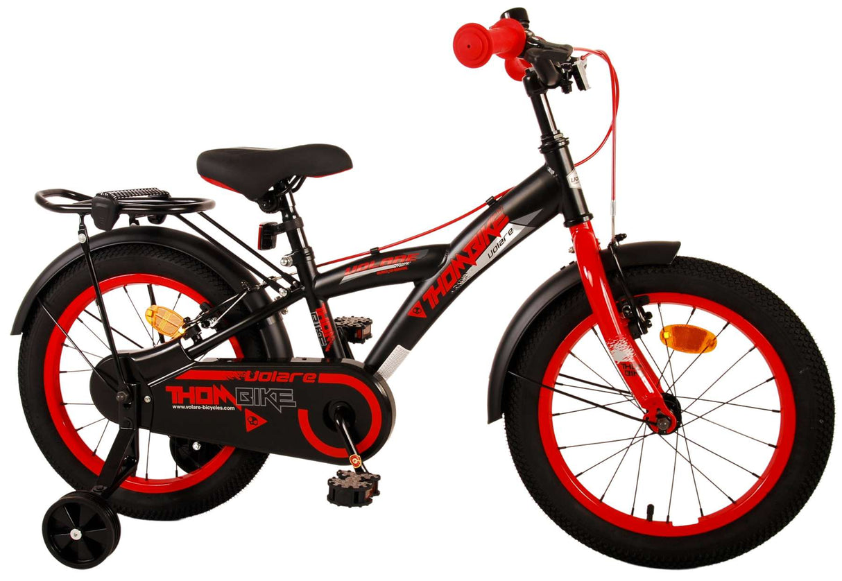 Volare Thombike children's bike - Boys - 16 inch - Black Red - Two hand brakes