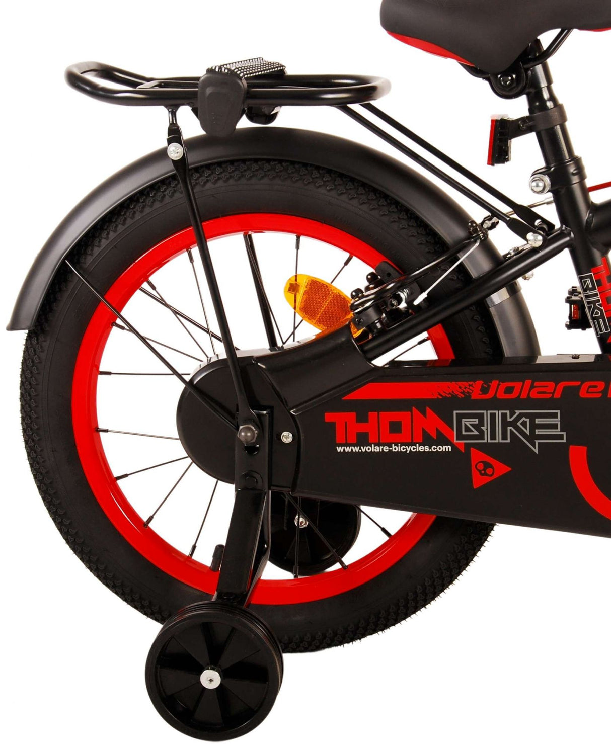 Volare Thombike children's bike - Boys - 16 inch - Black Red - Two hand brakes