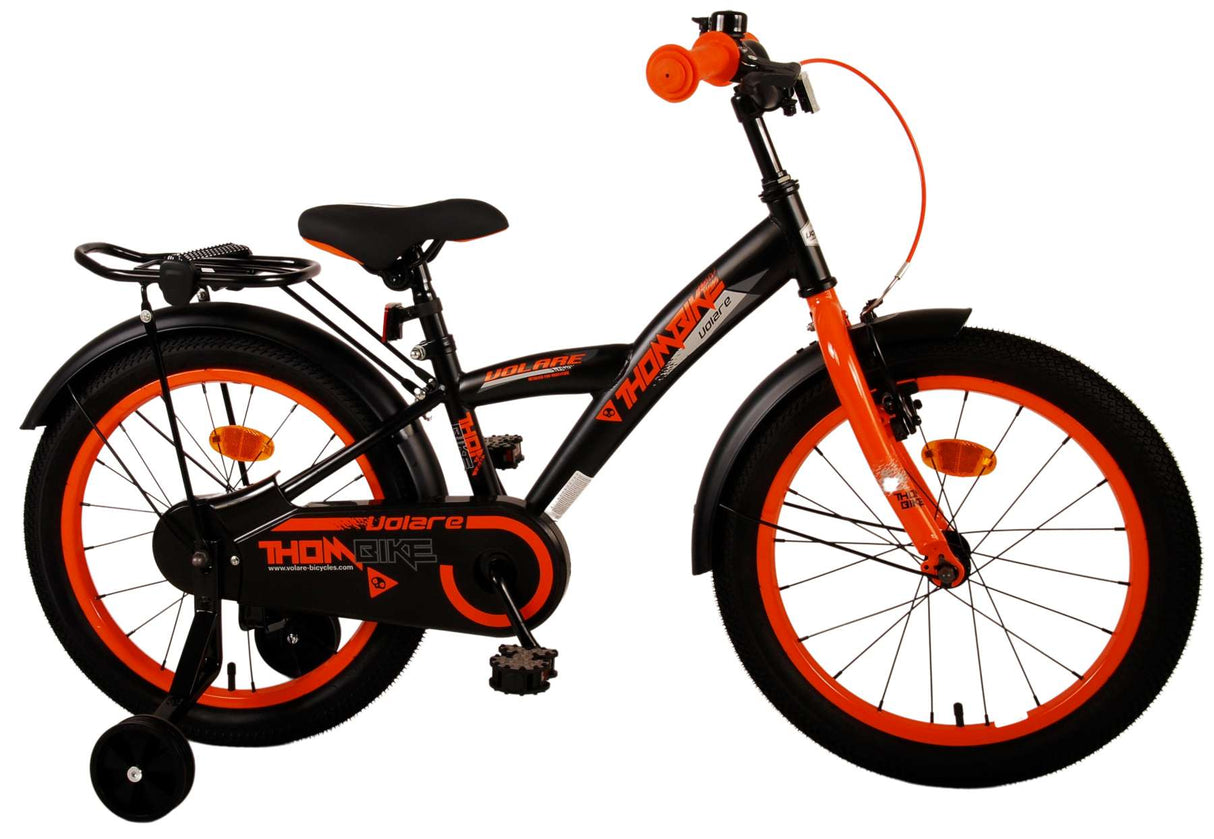 Volare Thombike Children's Bike Boys 18 inch Black Orange