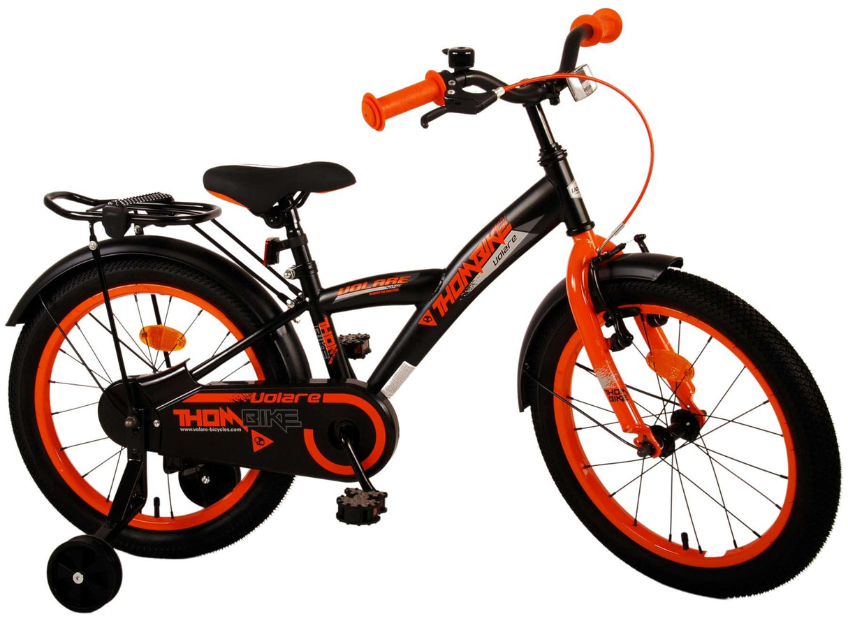 Volare Thombike Children's Bike Boys 18 inch Black Orange