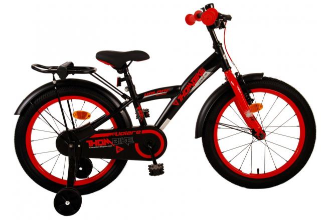 Volare Thombike Dziecięce rower - chłopcy - 18 cali - Czarny czerwony