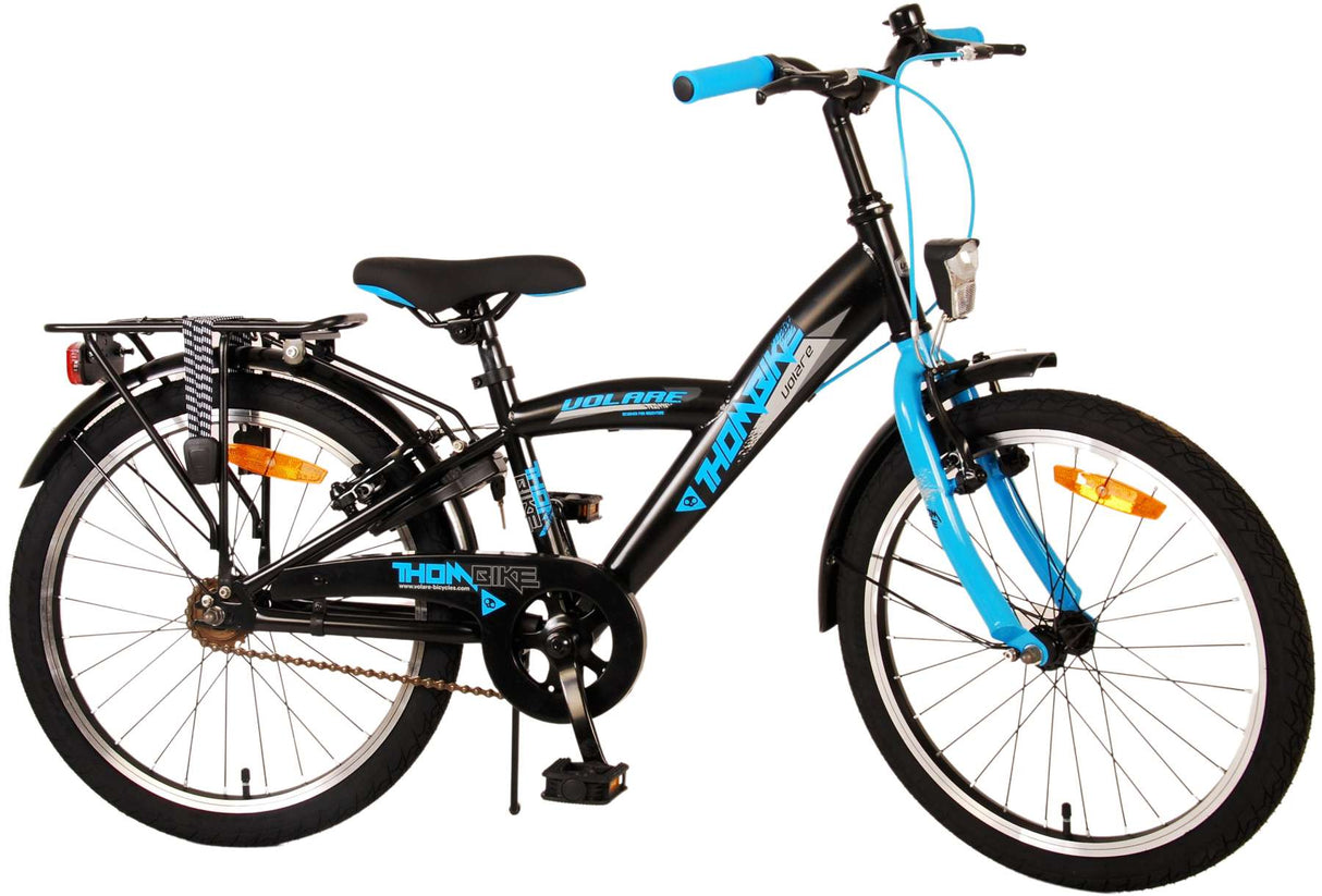 Volare Thombike Children's Bike Boys 20 inch Black Blue Two Hand brakes