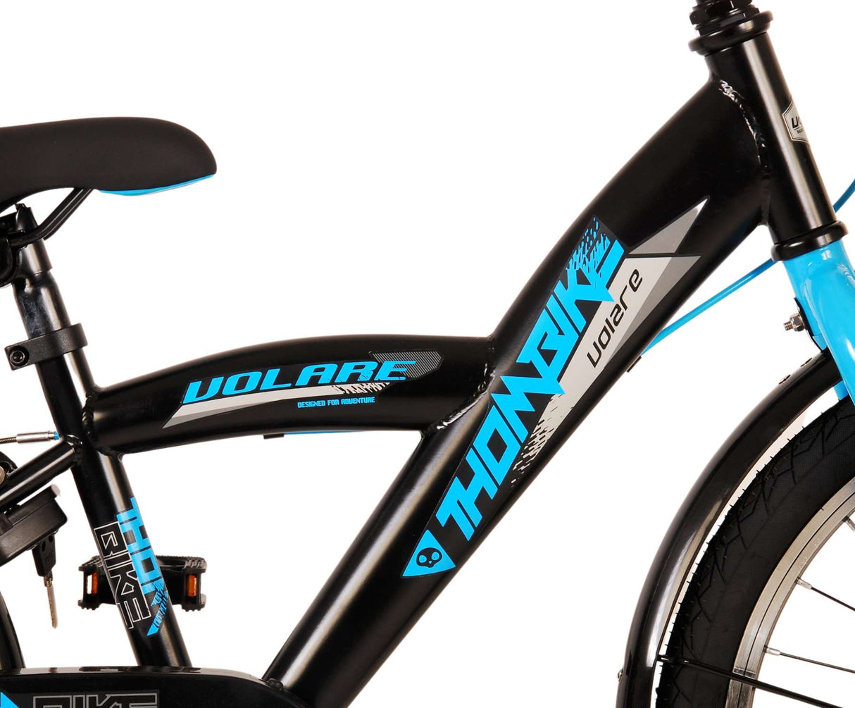 Volare Thombike Children's Bike Boys 20 inch Black Blue Two Hand brakes