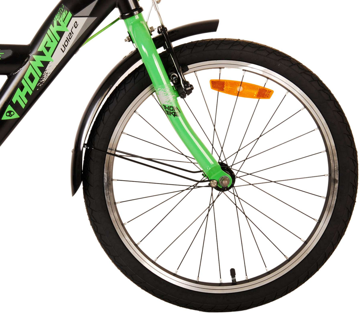 Volare Thombike Children's Bike Boys 20 inch Black Green Two Hand brakes