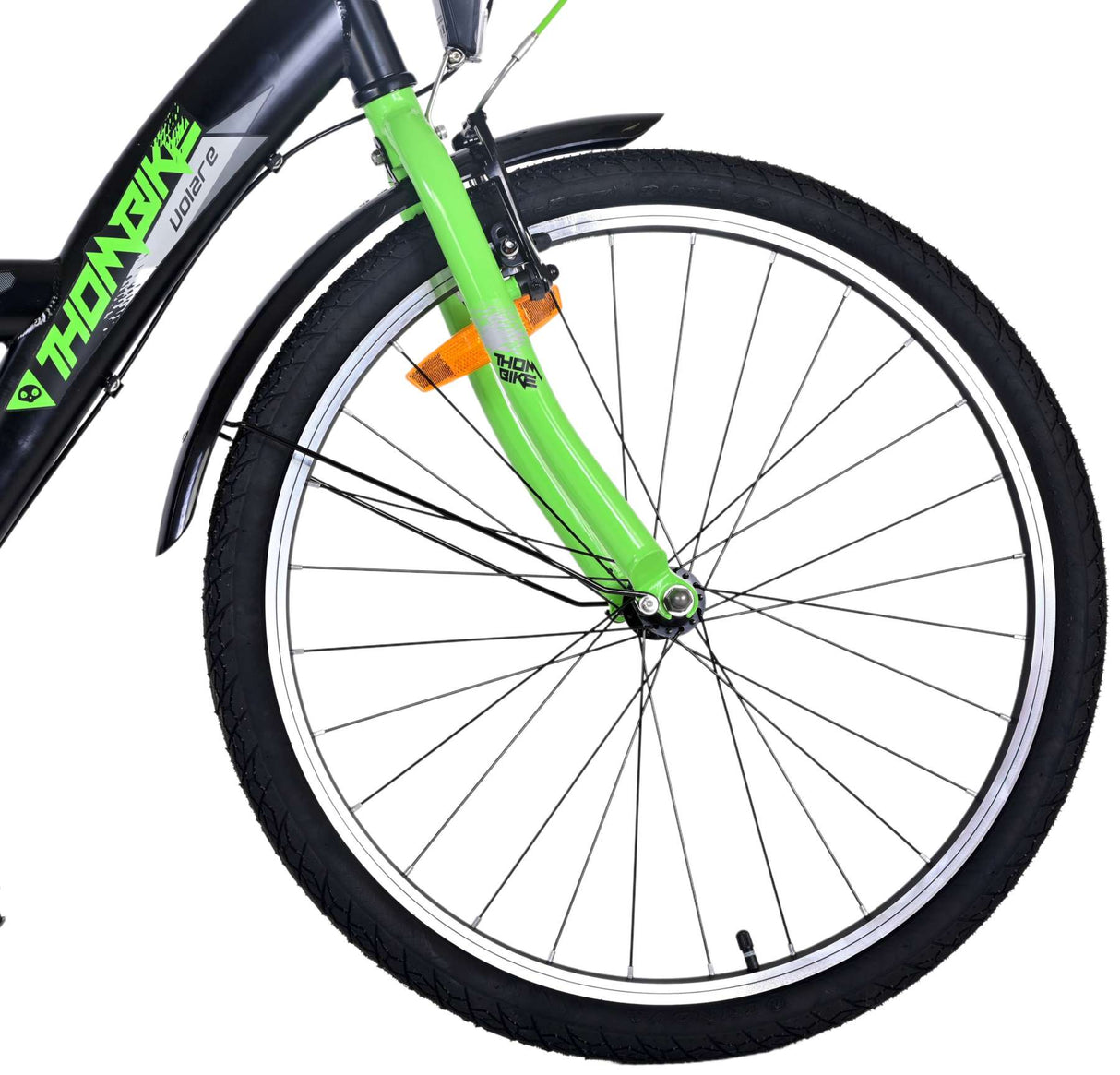 Volare Thombike Children's Bicycle - Boys - 24 Inch - Green Black - 3 gears