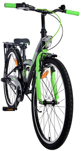 Volare Thombike Children's Bicycle - Boys - 24 Inch - Green Black - 3 gears