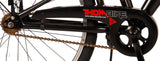 Volare Thombike Børnecykeldrenge 24 tommer sort rød to håndbremser