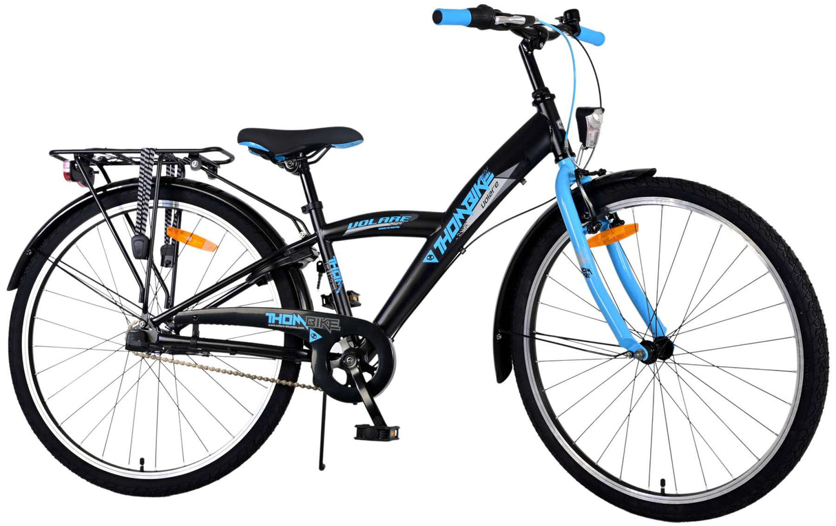 Volare Thombike Children's Bicycle - Boys - 26 Inch - Black Blue - 3 gears