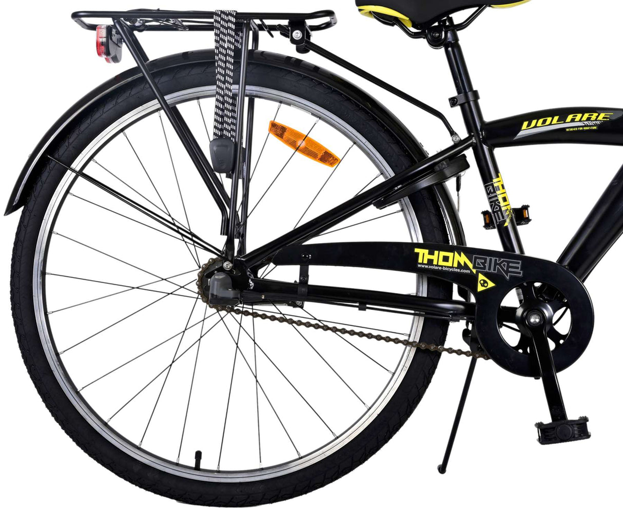 Volare Thombike Children's Bike Boys 26 Inch Black Yellow3 gears