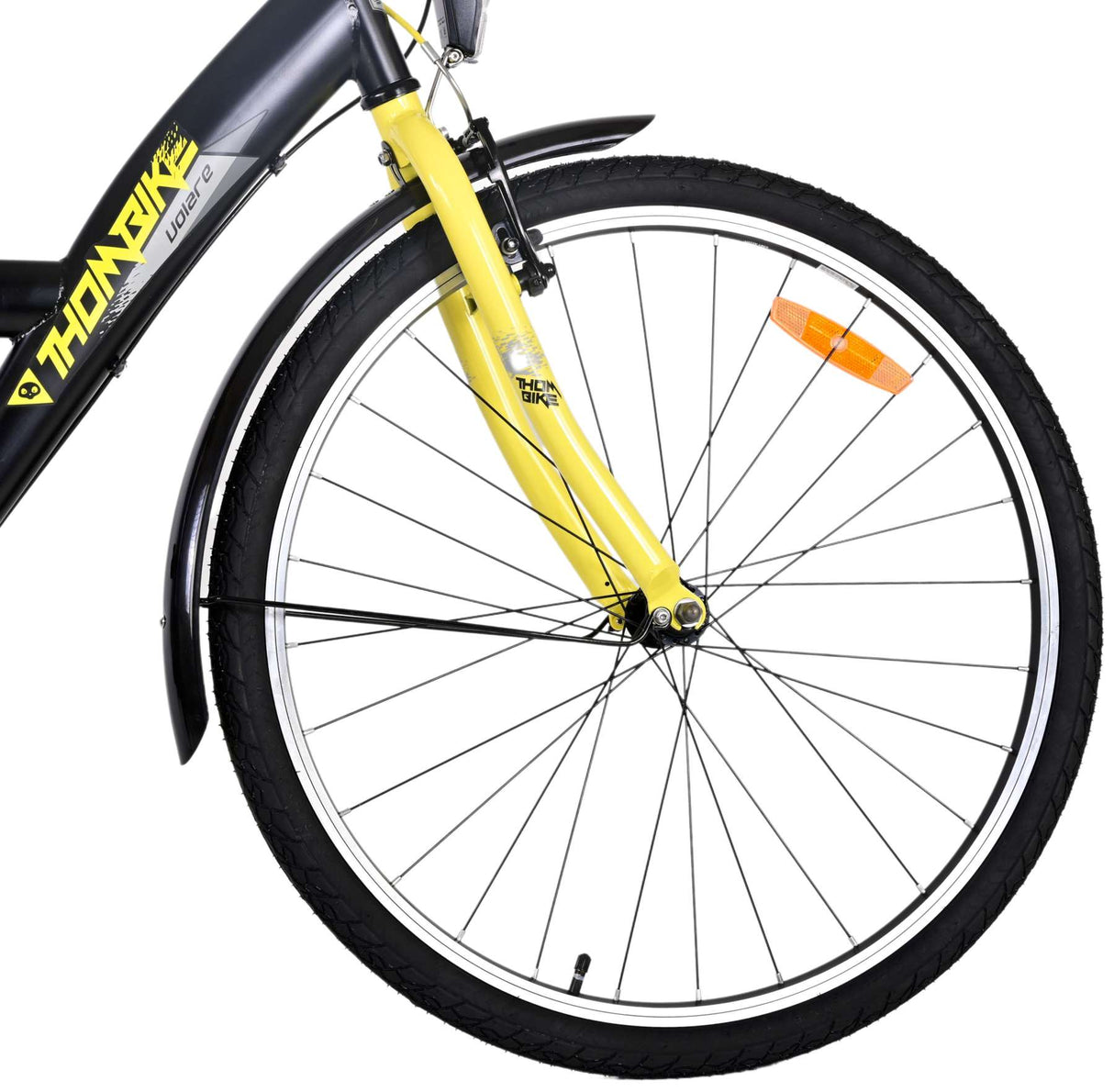 Volare Thombike Children's Bike Boys 26 Inch Black Yellow3 gears