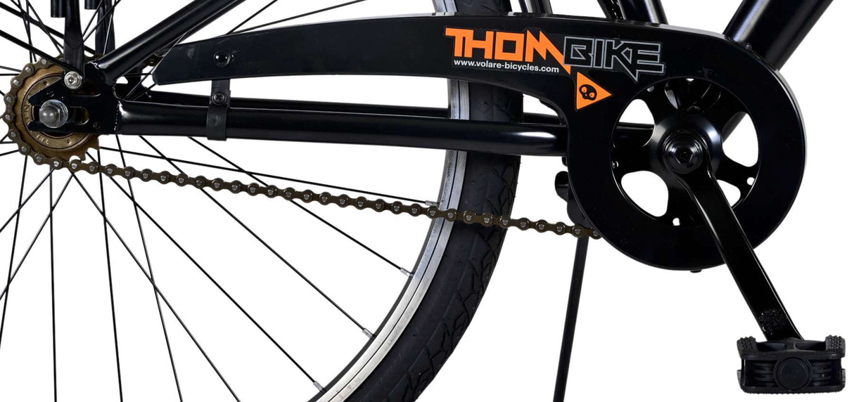 Volare Thombike Children's Bike Boys 26 Inch Black Orange Two Hand brakes