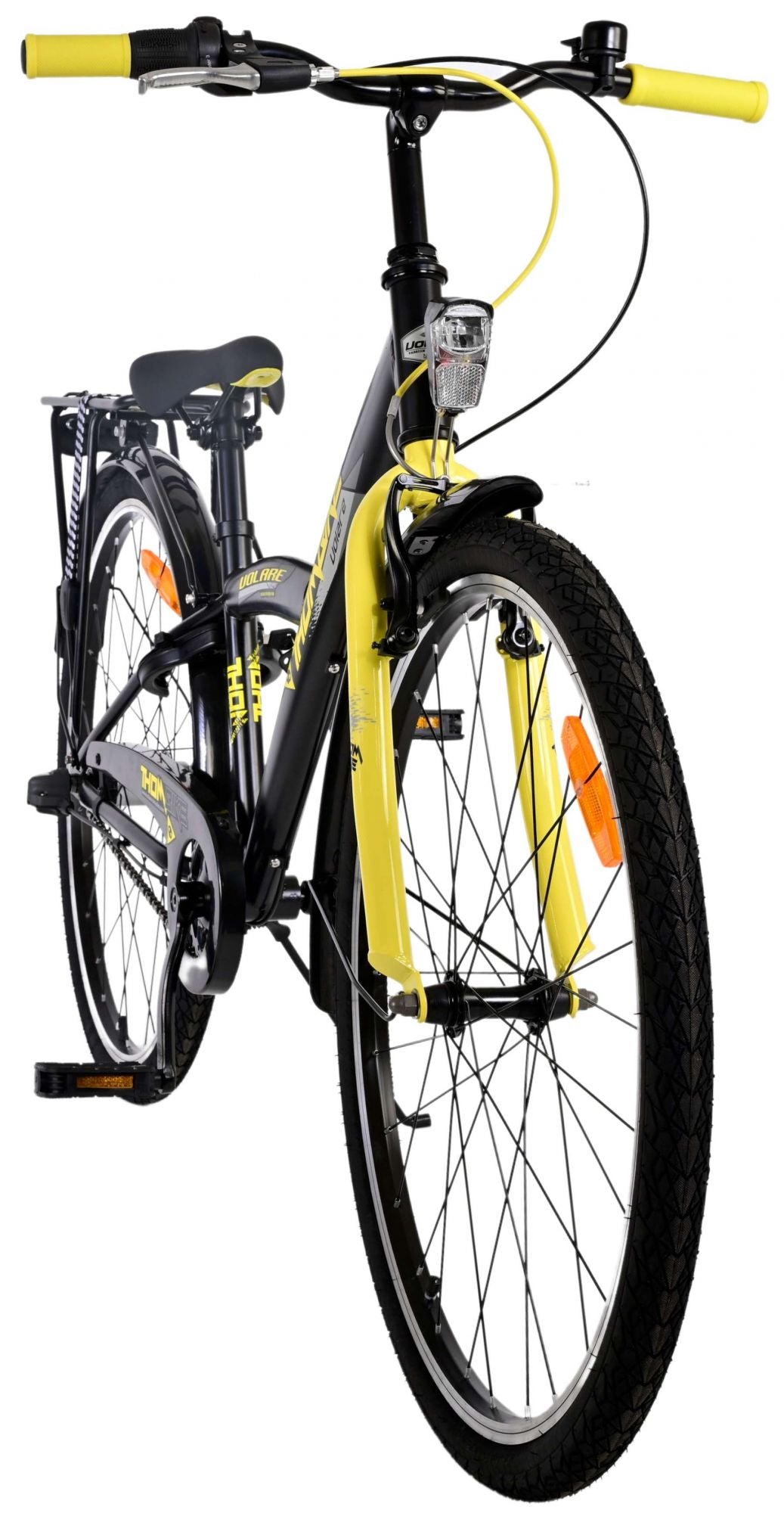 Volare Thombike Children's Bike Boys 26 Inch Black Yellow3 gears
