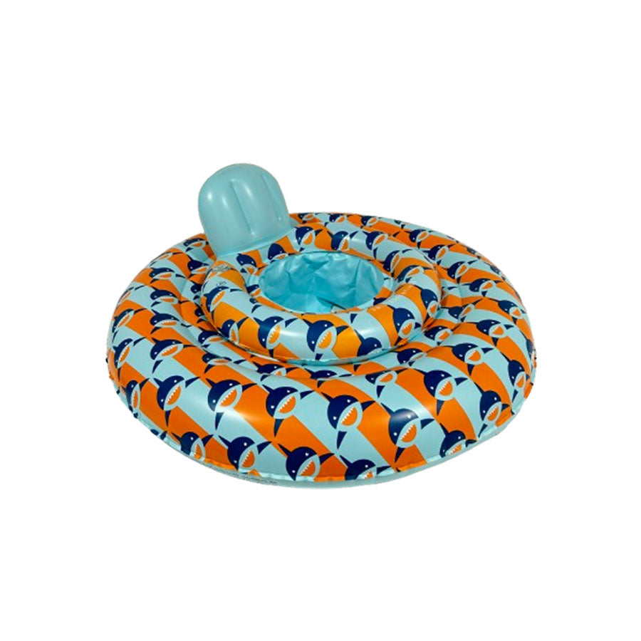 Tropical Shark | Orange Blue Baby Float 0-1 years