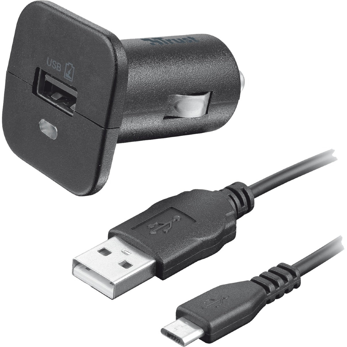 Vertrauen Sie 5W-Auto-Ladegerät mit Micro-USB-Kabel