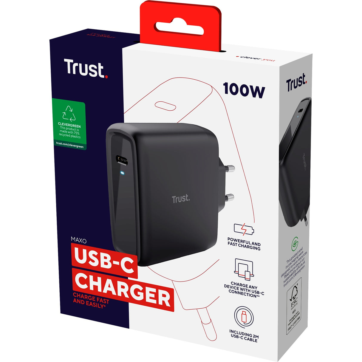 Stol på Maxo USB-C-lader på 100 W