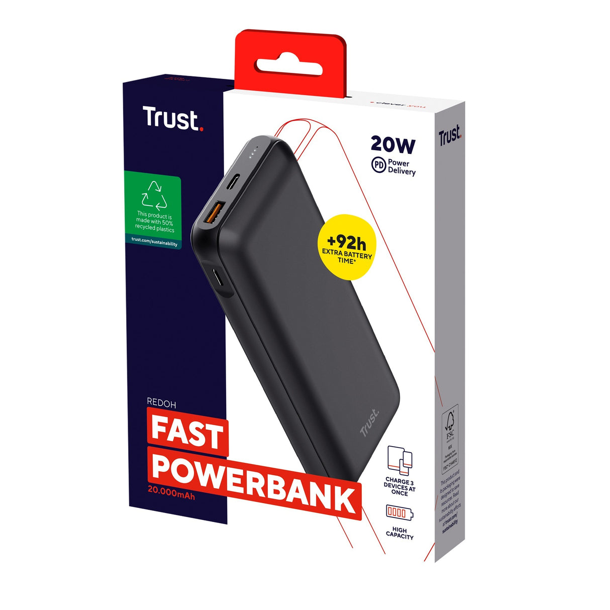 Trust Redoh Fast 20,000mAh Powerbank