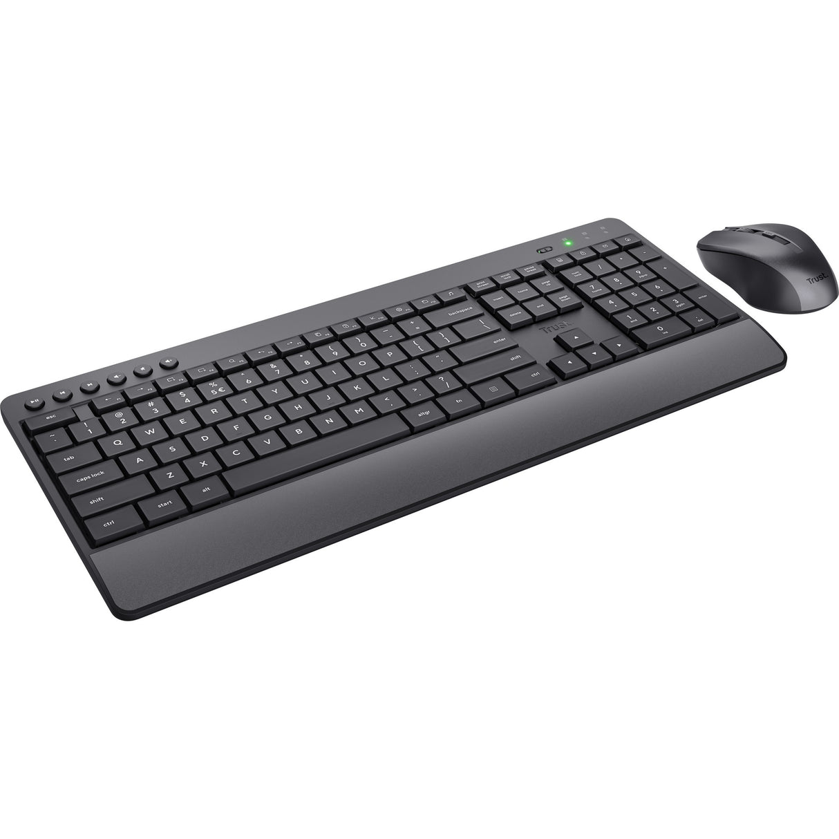 Důvěřujte Trezo Comfort Wireless Keyboards Muisset