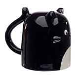 Feline fine cat upside down ceramic mug