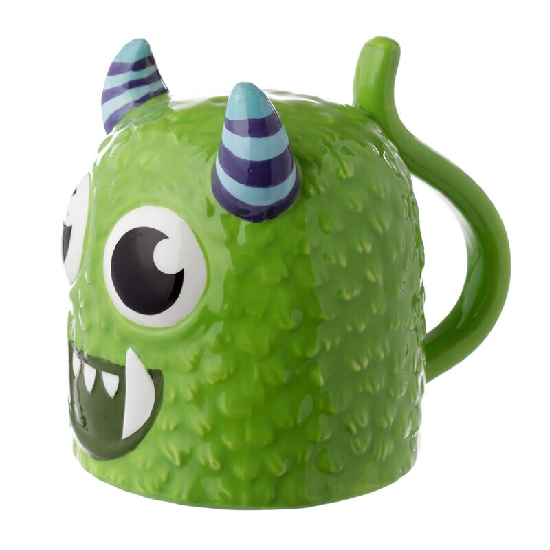 Monstarz green monster upside down ceramic mug