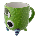 Monstarz green monster upside down ceramic mug