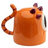 Monstarz orange monster upside down ceramic mug