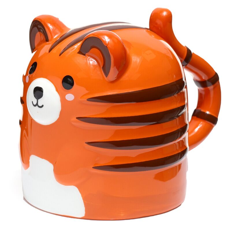 Adoramals Tiger vzhůru nohama keramický hrnek
