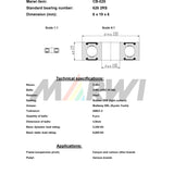 Marwi Union Kogellager CB -025 626 2RS - 6x19x6