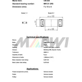 Marwi Union Kogellager CB-030 MR137 2RS 7x13x4