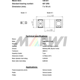 Ball liathróid Marwi Bearing Ball Bearing Union CB-031 7x19x6mmmm