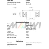 Ball liathróid Marwi Bearing Ball Bearing Union CB-040 8x16x5