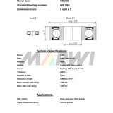 Ball liathróid Marwi Bearing Ball Bearing Union Union CB-056 9x24x7
