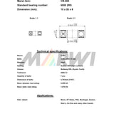 Ball liathróid Marwi Bearing Ball Bearing Union CB-065 10x26x8