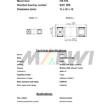 Ball liathróid Marwi Union Bearing Ball Union Union CB-078 12x32x10