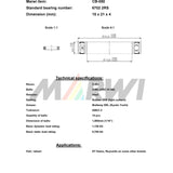Ball liathróid Marwi Bearing Ball Bearing Union Union CB-080 15x21x4