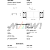 Marwi Union Kogellager CB-082 63802 2RS 15x24x7
