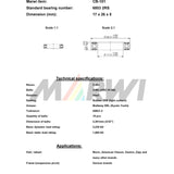 Marwi Union Kogellager CB-101 6803 2RS 17x26x5
