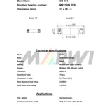 Marwi Union Ball Lafing CB-104 MR17286 2RS 17x28x6