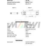 Union kogellager ball bearing cb-160 24x37x7