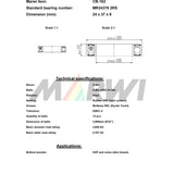 Marwi Union Kogellager CB-162 2RS MR24378 24x37x8