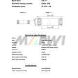 Marwi Union Ball Lafing CB-174 63805 2rs 25x37x10