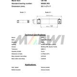 Marwi Union Kogellager CB-1880 6805B 2RS 25.1X37X7
